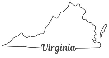 Virginia State Map Outline - Gabbie Christiana