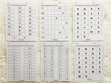 Alphabet Worksheets Printable Number Worksheets Printable - Etsy