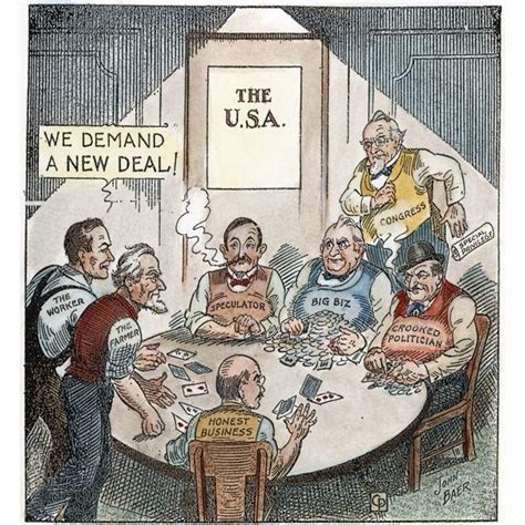 Cartoon New Deal 1932 NWe Demand A New Deal American Cartoon Defining The Term New Deal First ...