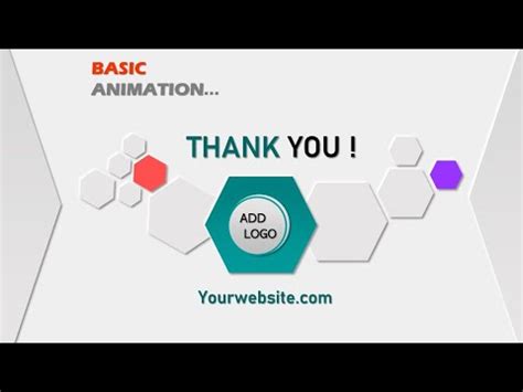 Thank You Basic Animation Slide in PowerPoint - YouTube