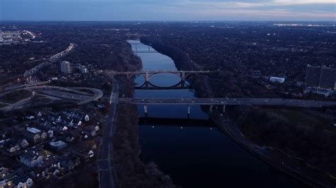 Bridges Crossing Mississippi River In Stock Footage SBV-346834246 - Storyblocks