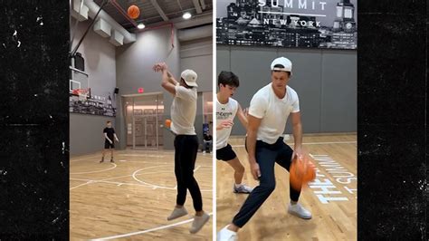 Tom Brady Shows Off Jumper In Basketball Workout, Goes 1-on-1 With Son!