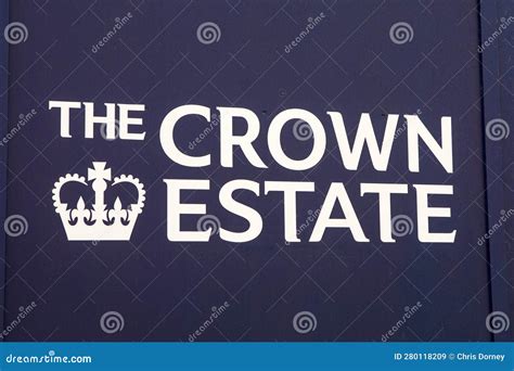 The Crown Estate Logo on a Hoarding Board Editorial Stock Image - Image of business, sovereign ...