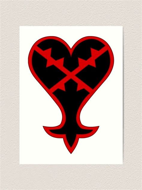 "Kingdom Hearts Heartless Symbol" Art Print for Sale by AlexIV | Redbubble