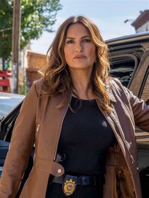 Olivia Benson Law and Order SVU Brown Leather Jacket - New American Jackets