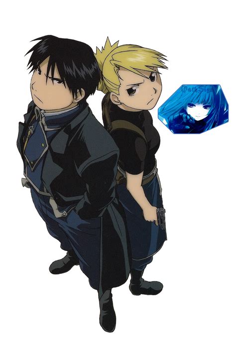 Roy Mustang and Riza Hawkeye render by OathSign on DeviantArt