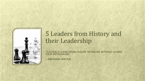 5 leaders from history and their leadership