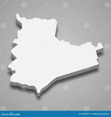 3d Isometric Map of Bac Lieu Province of Vietnam Stock Vector - Illustration of contour, guide ...