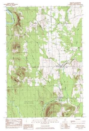 Mapleton topographic map 1:24,000 scale, Maine