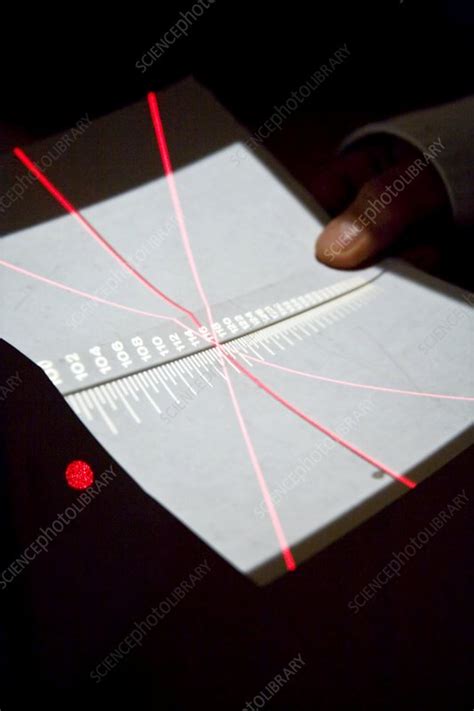 Linear accelerator testing - Stock Image - M705/0190 - Science Photo Library