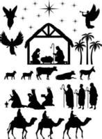 Nativity Scene Clipart Silhouette