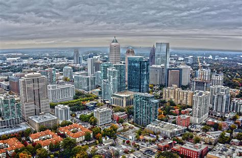 Aerial View of Atlanta Photograph by Claire Bove - Fine Art America