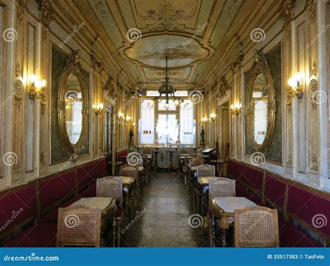 Cafe Florian Interior, Venice Editorial Stock Photo - Image of tables ...