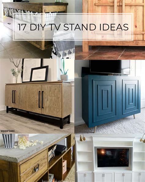 17 DIY TV Stand Plans You Can Make This Weekend