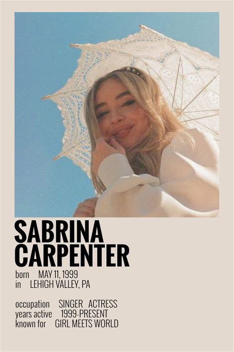 Sabrina Carpenter Poster