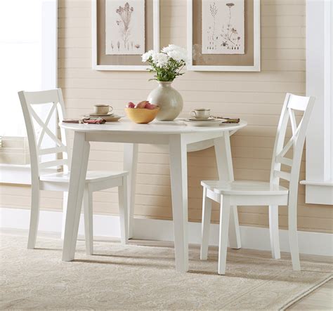 Jofran Simplicity Round Table and 2 Chair Set (with "X" Back Chairs ...