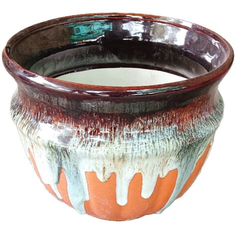 Pyala Shape - Ceramic Pot – ManBhawan Nursery