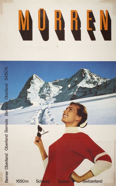 Original vintage poster: Mürren Berner Oberland Oberland Bernois ...