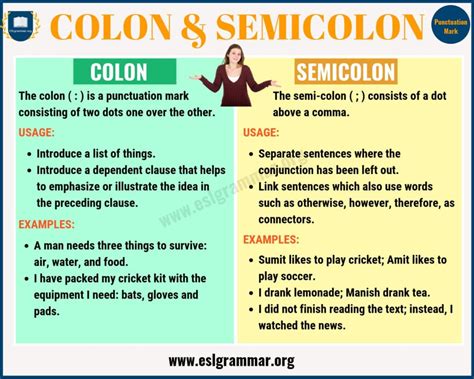 Comma Vs Semicolon Worksheet