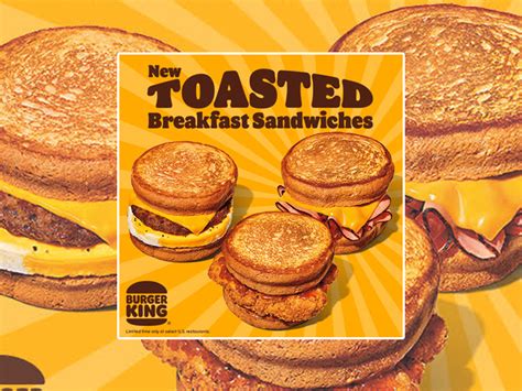 Burger King Is Testing New Toasted Breakfast Sandwiches In Buffalo, NY Starting January 19, 2022 ...