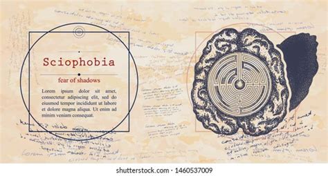 Sciophobia Fear Shadows Phobia Psychological Vector: vector de stock (libre de regalías ...