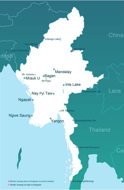 Map Of Myanmar And Thailand - Hiking In Map