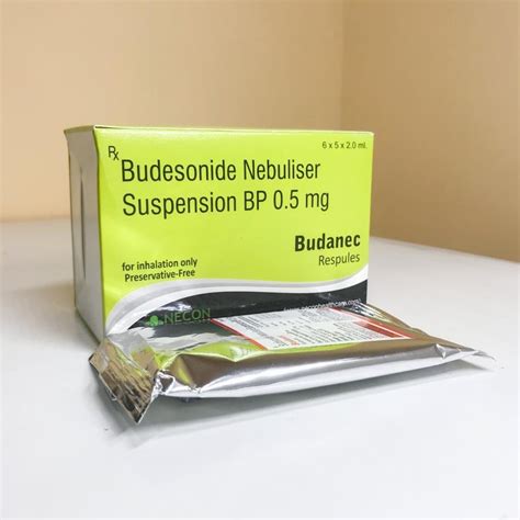 Budanec Budesonide Inhaler & Nebulizer, 6X5X2.0, Prescription, | ID: 22637938097