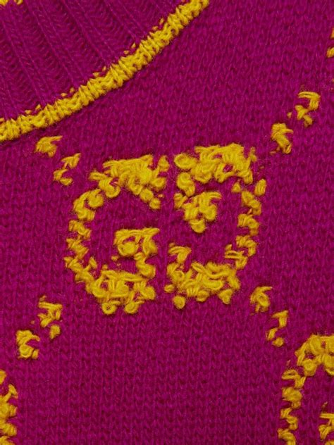 Gucci Monogram Wool Dress - Farfetch
