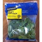 Marketside Baby Spinach: Calories, Nutrition Analysis & More | Fooducate
