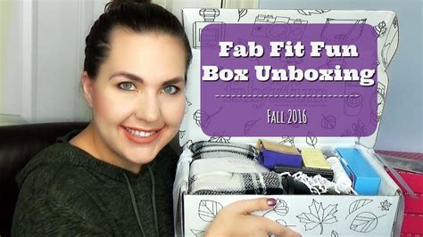 Fab Fit Fun Box Unboxing | Fall 2016 - YouTube