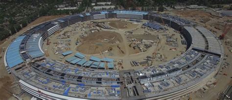 Drone flyover video shows progress on Apple's 'Spaceship' campus