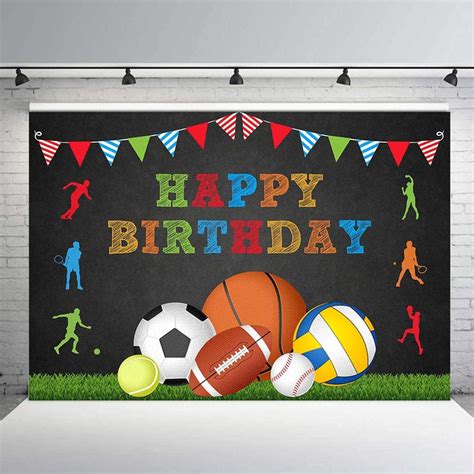 Buy Sports Theme Birthday Party Backdrop | Party Supplies ...