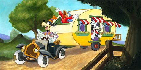 Tim Rogerson Mickey's Trailer Disney Fine Art