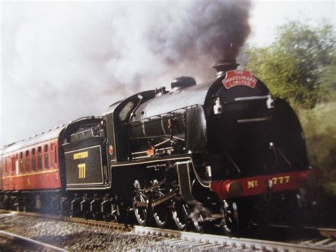 An old steam train going through Deppers Bridge Harbury in the English Midlands. | Steam trains ...