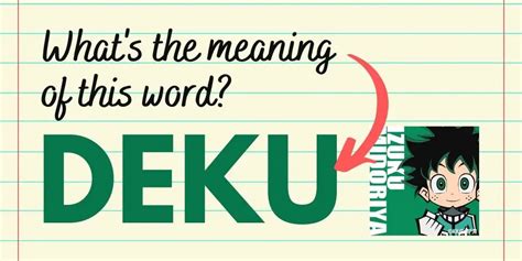 What Does DEKU Really Mean? Discovering the True Definition and Usage ...