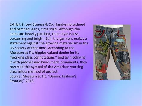 Counterculture Fashion: Patched Denim - 1116 Words | Presentation Example