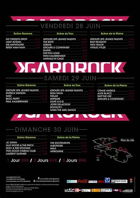 Festival Garorock II on Behance