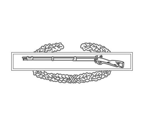 US Army Combat Infantryman Badge Vector Files Dxf Eps Svg Ai - Etsy