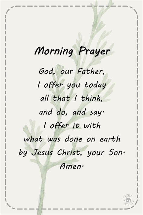 Morning Prayer | Prayers for First Communion Preparation | Neat House ...