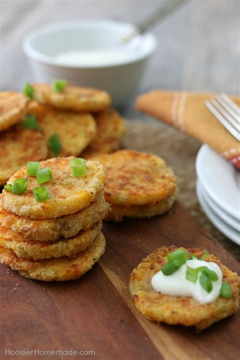 Loaded Mashed Potato Patties - Hoosier Homemade