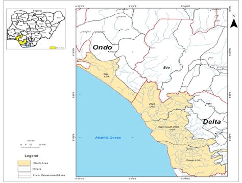 Nigeria coastline from Ondo to Delta State | Download Scientific Diagram