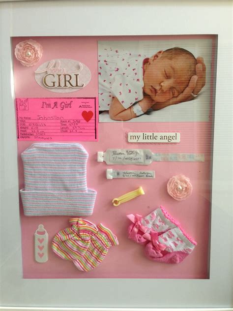 Diário do bebê Shadow Box Baby, Newborn Shadow Box, Diy Shadow Box, Baby Crafts, Diy And Crafts ...