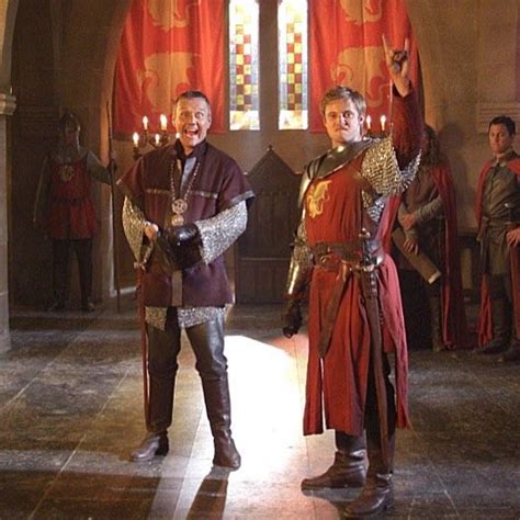 "Merlin" (Behind The Scenes) Anthony Stewart Head (King Uther) & Bradley James (Arthur) | Merlin ...