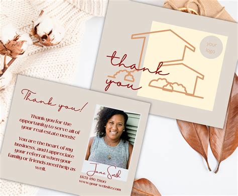 Realtor Thank You Card Template Thank You Card for Real - Etsy in 2023 ...