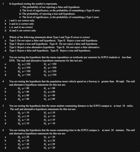 Solved 1 In hypothesis testing the symbol α represents, i | Chegg.com