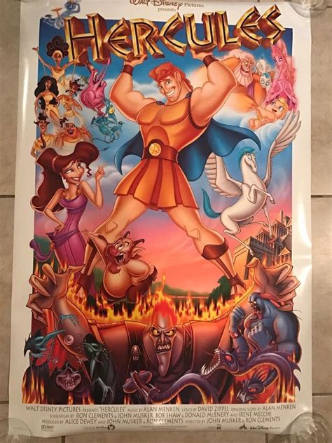 HERCULES MOVIE POSTER 2 Sided ORIGINAL 27x40 DISNEY JAMES WOODS ...