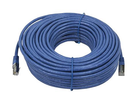 Monoprice Cat6A Ethernet Patch Cable - 100 ft - Blue | Zeroboot, RJ45, Stranded | eBay