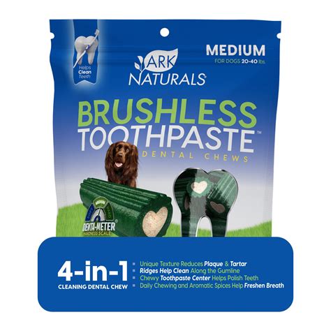 ARK NATURALS Brushless Toothpaste Medium Dental Dog Treat Customer Questions - Chewy.com