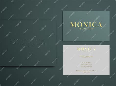 Premium PSD | Gold foil business card mockup