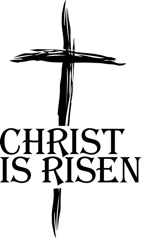 Christian easter religious clipart black and white easter pictures - Clipartix